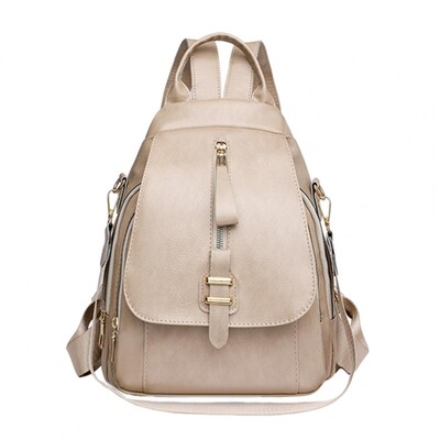 Pehmest kunstnahast seljakott Retrostiilis naiste seljakott, millel on vargusvastane varustus, suure mahutavusega reguleeritavad rihmad kooli jaoks