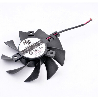 PLA08015B12HH Skersmuo 75 mm, skylės žingsnis 40 mm DC12V 0,35A 4 eilučių 4 kontaktų aušinimo ventiliatorius su dvigubu rutuliniu guoliu, skirtas vaizdo plokštei