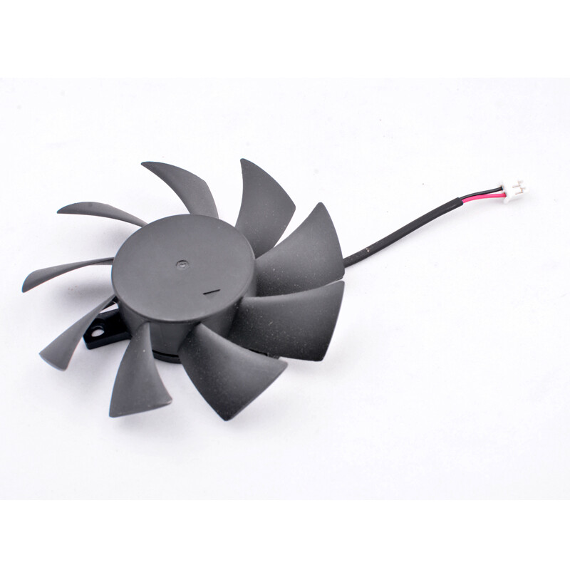 PLA08015B12HH Skersmuo 75 mm, skylės žingsnis 40 mm DC12V 0,35A 4 eilučių 4 kontaktų aušinimo ventiliatorius su dvigubu rutuliniu guoliu, skirtas vaizdo plokštei