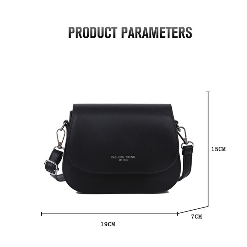 Dámska módna trendy sedlová kabelka cez rameno, kabelka z pu kože, crossbody kabelka, jednoduchá jednofarebná chlopňová taška cez rameno, kabelky, puzdro