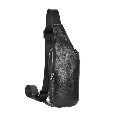 Malá kožená crossbody taška cez rameno, ľahký batoh na každý deň, tenká taška cez rameno proti krádeži, batoh cez rameno pre mužov a ženy.