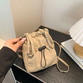 Nová dámska taška cez rameno s veľkou kapacitou, jednoduchá všestranná opakovane použiteľná taška, peňaženka na mobilný telefón so sťahovacou šnúrkou, crossbody taška