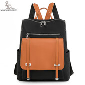 Apsaugos nuo vagystės odinės kuprinės, moteriškos, senovinės, užtrauktuku užsegamos, moteriškos, didelės talpos kelioninės kuprinės, mokyklinės rankinės, mergaitės „Mochila“