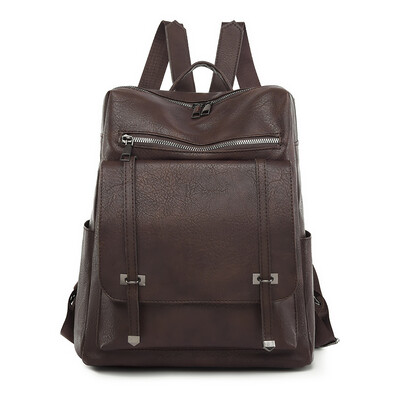 Apsaugos nuo vagystės odinės kuprinės, moteriškos, senovinės, užtrauktuku užsegamos, moteriškos, didelės talpos kelioninės kuprinės, mokyklinės rankinės, mergaitės „Mochila“