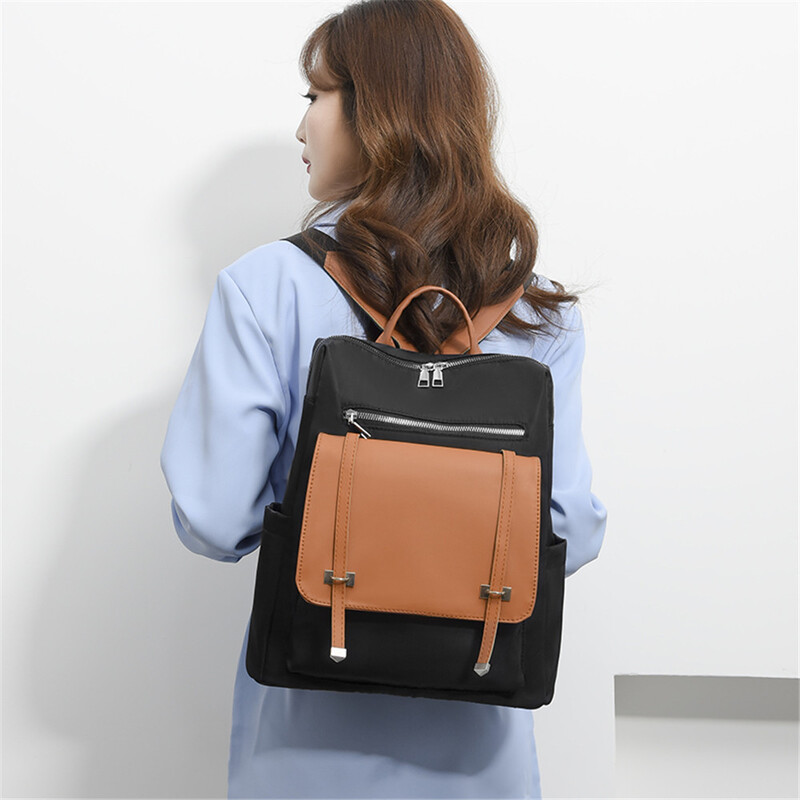 Apsaugos nuo vagystės odinės kuprinės, moteriškos, senovinės, užtrauktuku užsegamos, moteriškos, didelės talpos kelioninės kuprinės, mokyklinės rankinės, mergaitės „Mochila“