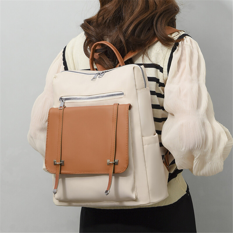 Apsaugos nuo vagystės odinės kuprinės, moteriškos, senovinės, užtrauktuku užsegamos, moteriškos, didelės talpos kelioninės kuprinės, mokyklinės rankinės, mergaitės „Mochila“