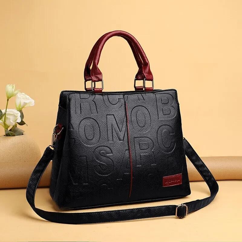 PU kožené ležérne crossbody kabelky pre ženy, luxusné dizajnérske kabelky Tote, dámske veľkokapacitné cestovné tašky cez rameno