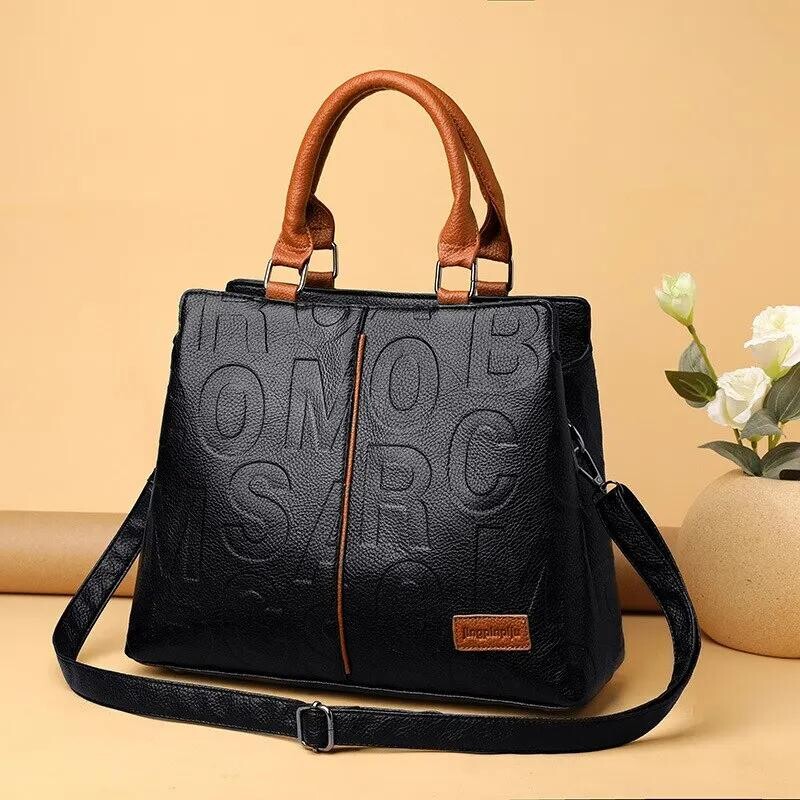 PU kožené ležérne crossbody kabelky pre ženy, luxusné dizajnérske kabelky Tote, dámske veľkokapacitné cestovné tašky cez rameno