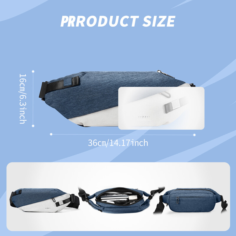 Ľahký batoh cez rameno pre mužov a ženy, náprsník, crossbody, vodotesný, cestovný, turistický, malý batoh cez rameno