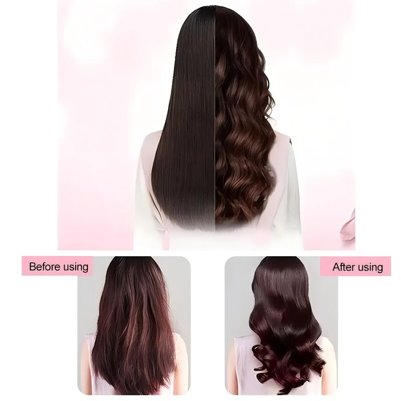 2 în 1 pentru îndreptarea părului, cu încălzire rapidă, plăci de fier plat din ceramică, placă de îndreptat părul și ondulator