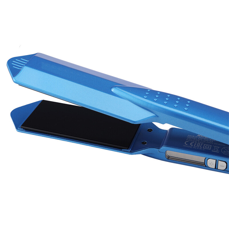 Pegla za kosu Wide Titanium Flat Iron za profesionalno ravnanje kose 470F° Brzo zagrijavanje Dual Voltage Flat Iron
