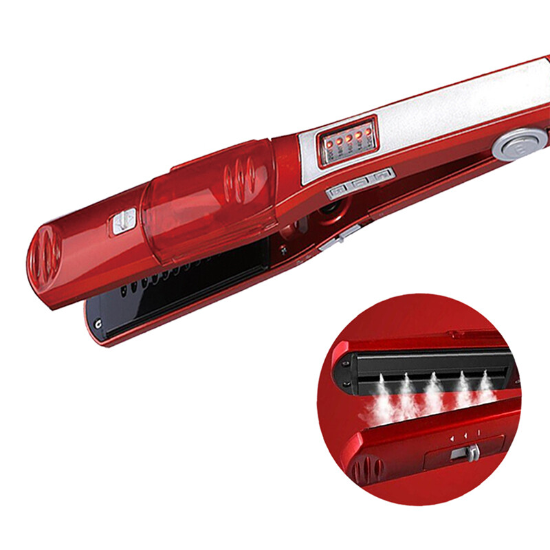 Elektromos gőzös hajegyenesítő, hordozható kerámia bevonat gőzös hajegyenesítő vasaló szalon professzionális hajformázó eszköz