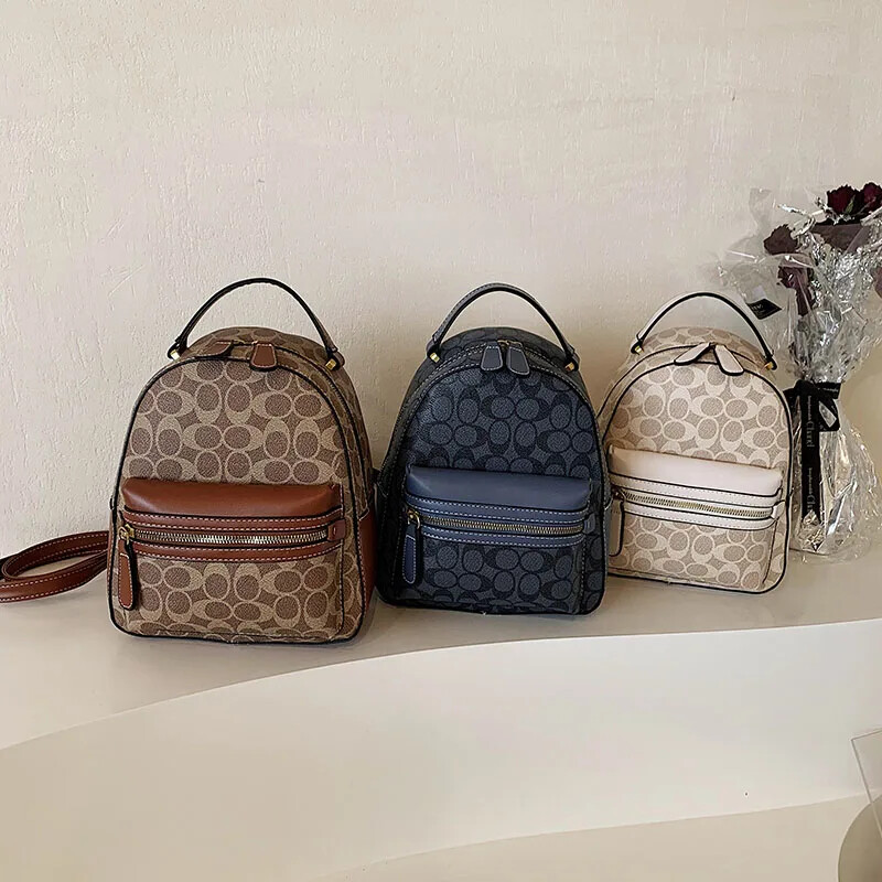 Lány Luxus Vintage PU bőr hátizsák Női Stílusos hátizsákok Alkalmi válltáska Divat utazási hátizsák Ita táska női táska