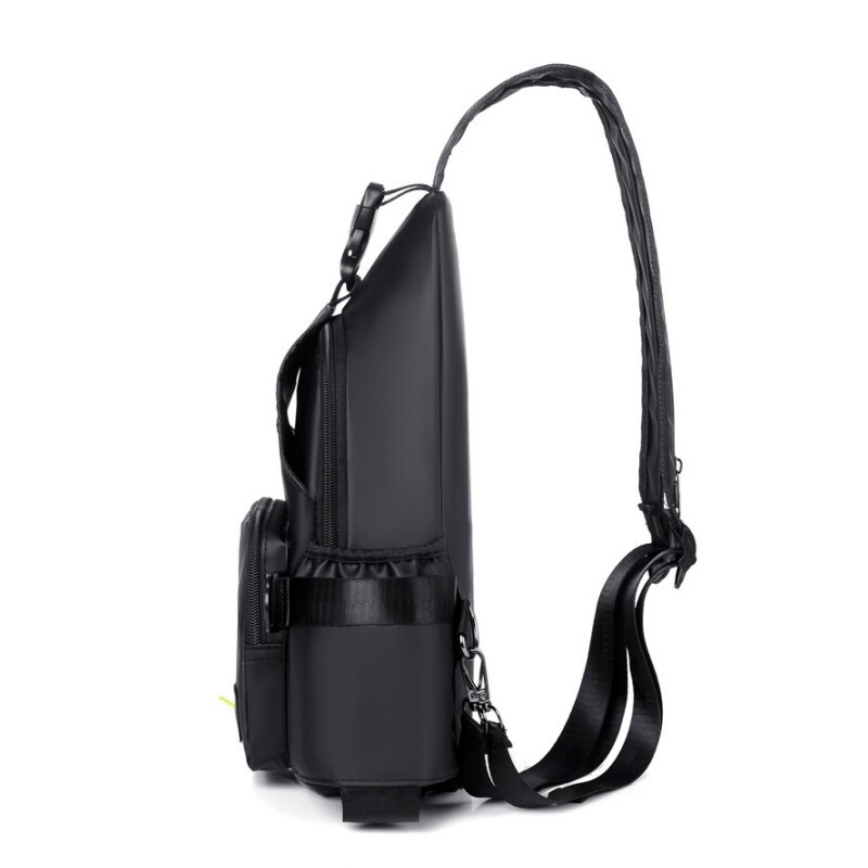 2023 USB töltő férfi mellkas táska keresztben váll Fanny Pack férfi kézitáska kültéri nyak oldal keresztben tornatáskák férfi hátizsák