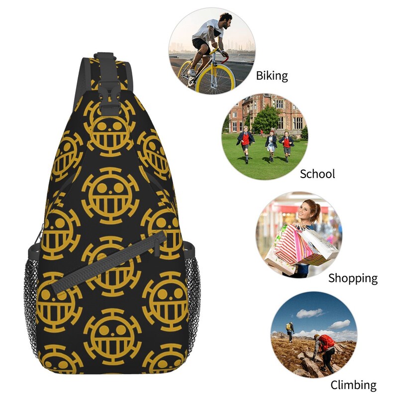 Trafalgar Law Crossbody Melltáskák Zsebek Utazási Csomag Messenger Sport Tini Válltáska Unisex
