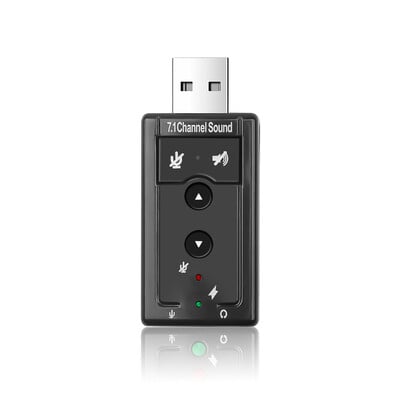 Placă de sunet USB Mini placă de sunet externă Interfață USB la 3,5 mm Adaptor audio stereo pentru căști pentru laptop Win 7 8 difuzor Android