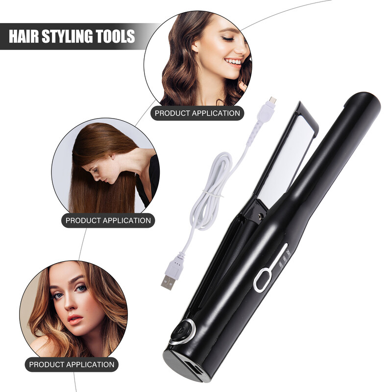 Pielāgojiet iztaisnot matus taisnotājs Travel Cirtaini veidošanas rīki Abs Curling Iron Wand