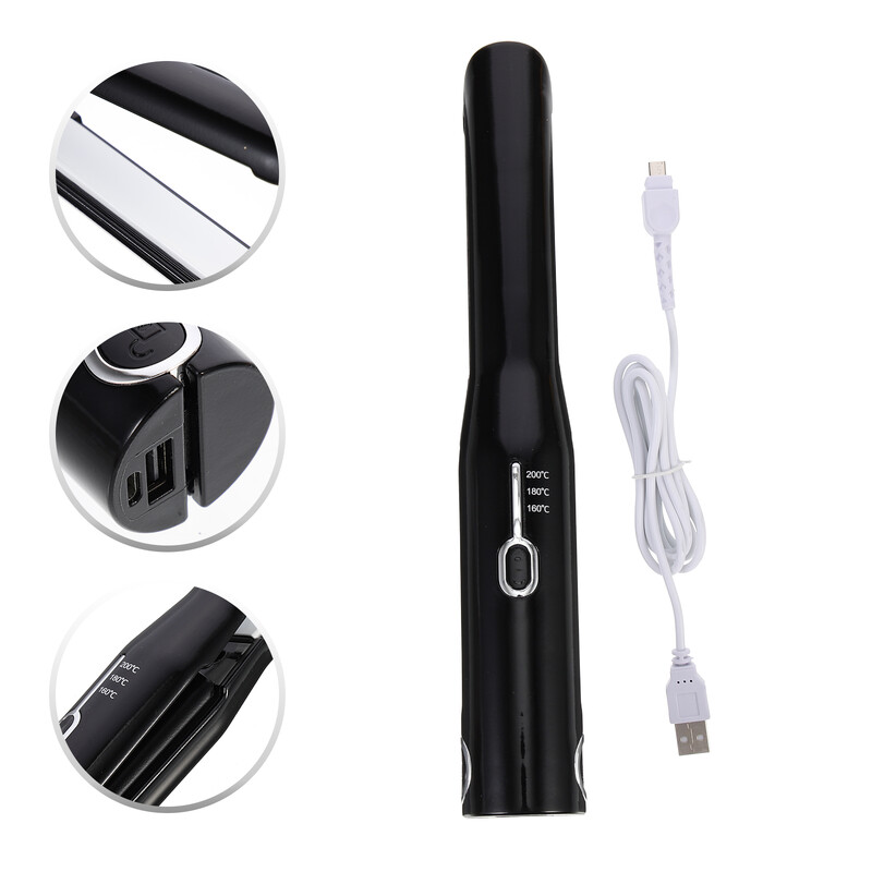 Pielāgojiet iztaisnot matus taisnotājs Travel Cirtaini veidošanas rīki Abs Curling Iron Wand
