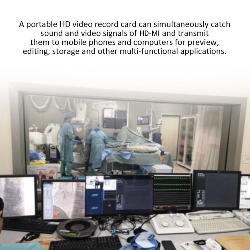 KuWFi HDMI į USB C Capture Card 1080P HD vaizdo plokštės žaidimo įrašas, skirtas MacBook Pro PS4 tiesioginei transliacijai