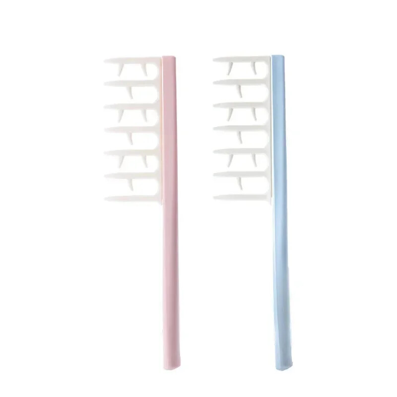 Plaukų formavimas garbanotų pūkuotų šepečių salono galvos masažas Z formos šukavimo šepetys BRUSHWORKS glotninančios nešildomos garbanos šukos Kirpėjo įrankiai