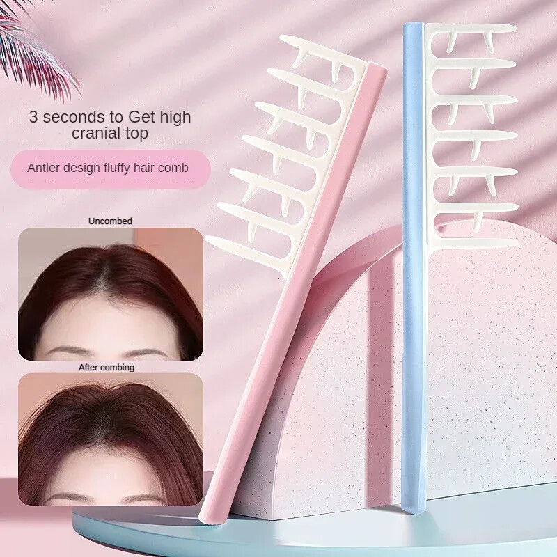 Plaukų formavimas garbanotų pūkuotų šepečių salono galvos masažas Z formos šukavimo šepetys BRUSHWORKS glotninančios nešildomos garbanos šukos Kirpėjo įrankiai