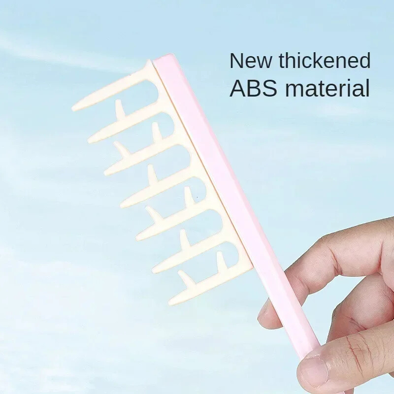 Plaukų formavimas garbanotų pūkuotų šepečių salono galvos masažas Z formos šukavimo šepetys BRUSHWORKS glotninančios nešildomos garbanos šukos Kirpėjo įrankiai