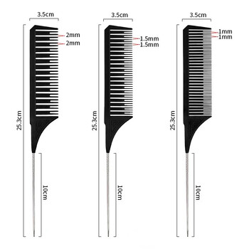 New Highlight Comb Steel Needle Tip-tail Hair Salon Perm βαμμένο αντιστατικό εργαλείο κομμωτηρίου