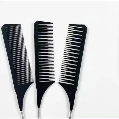 Novi istaknuti češalj Čelična igla s vrhom repa Frizerski salon Perm bojan antistatički frizerski alat