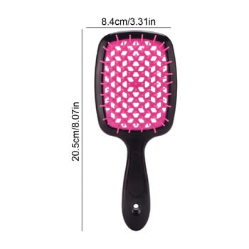 Barbershop Air Cushion Comb Μπλεγμένη χτένα μαλλιών Βούρτσα μαλλιών Αντιστατική κούφια έξω βούρτσες βρεγμένες σγουρές τρίχες Εργαλείο styling