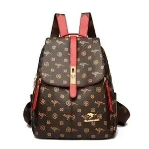 Rucsacuri de femei din piele moale la modă Geantă de școală de mare capacitate pentru studenți Rucsac de cumpărături cu model de crocodil