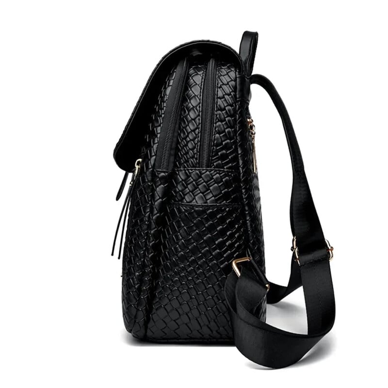 Rucsacuri de femei din piele moale la modă Geantă de școală de mare capacitate pentru studenți Rucsac de cumpărături cu model de crocodil