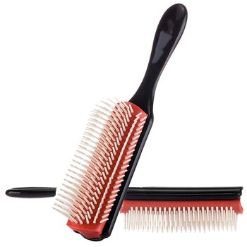 Βούρτσα μαλλιών 9 σειρών Denman Denman Detangler Hairbrush Μασάζ τριχωτού ίσια σγουρά χτένα για βρεγμένα μαλλιά