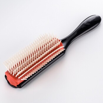 Βούρτσα μαλλιών 9 σειρών Denman Denman Detangler Hairbrush Μασάζ τριχωτού ίσια σγουρά χτένα για βρεγμένα μαλλιά