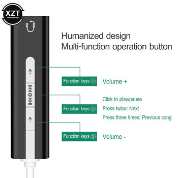 2 в 1 външна USB звукова карта 7.1 адаптер USB към 3.5 мм звук 3D аудио слушалки микрофон 3.5 мм жак за лаптоп компютър