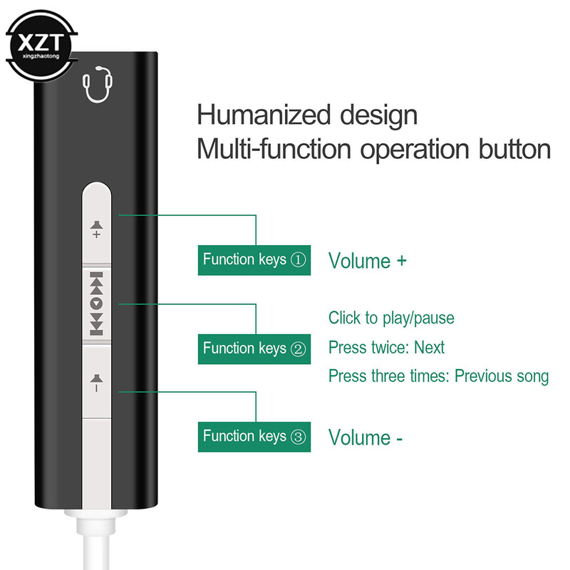 2-ühes väline USB-helikaart 7.1 USB-adapter 3,5 mm heliga 3D-helipeakomplekti mikrofon 3,5 mm pesa sülearvuti jaoks