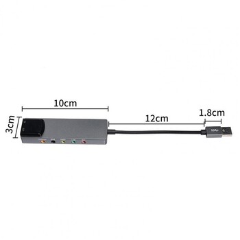 Usb звукова карта Usb оптична Spdif звукова карта за компютърна външна многофункционална поддръжка Ac-3 Dts-съвместима 5.1 звукова писта