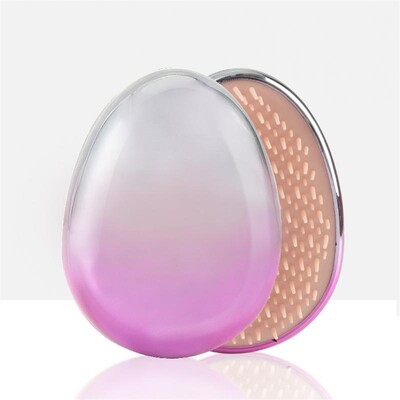 Perie de păr de formă rotundă de ou Mini perie de descurcare a părului Perie de păr moale Piepteni de coafură Instrumente de coafare