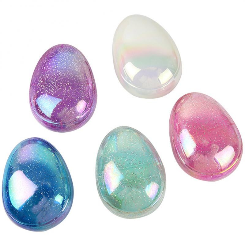 Perie de păr de formă rotundă de ou Mini perie de descurcare a părului Perie de păr moale Piepteni de coafură Instrumente de coafare