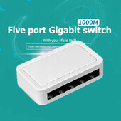 Switch de rețea 10/100/1000Mbps 5 porturi Ethernet Mini comutator Internet Splitter Desktop RJ45 Hub de rețea