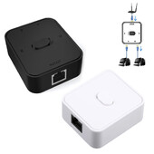 Comutator de rețea Gigabit 2 porturi 1000Mbps Splitter RJ45 Adaptor Ethernet Splitter Selector de extensie cablu pentru PC Laptop TV Router