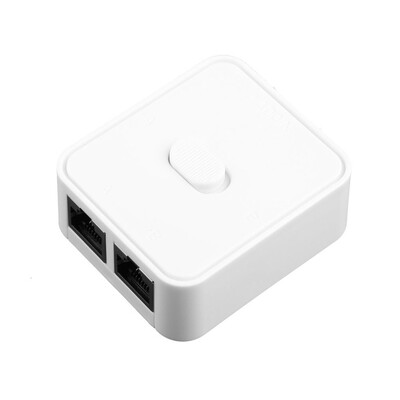 Comutator de rețea Gigabit 2 porturi 1000Mbps Splitter RJ45 Adaptor Ethernet Splitter Selector de extensie cablu pentru PC Laptop TV Router