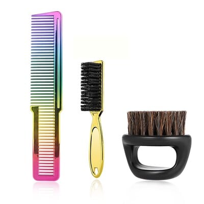 Salon galvanizirani set češlja za šišanje, dizajn koji se može objesiti, četka za čišćenje kose, prsten, četka za bradu, set češlja za stiliziranje