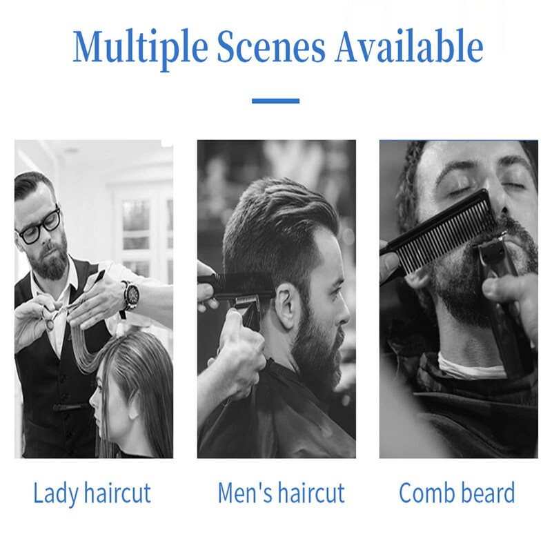 Salon galvanizirani set češlja za šišanje, dizajn koji se može objesiti, četka za čišćenje kose, prsten, četka za bradu, set češlja za stiliziranje