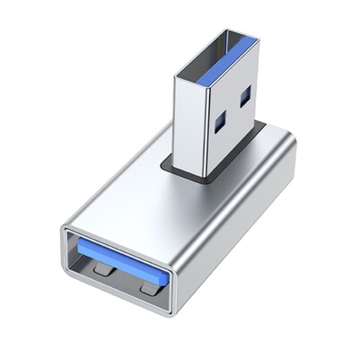 90 laipsnių kairėn dešinėn aukštyn žemyn kampinis USB 3.0 A išplėtimo jungties adapteris nešiojamiesiems kompiuteriams USB įkroviklių keitiklis