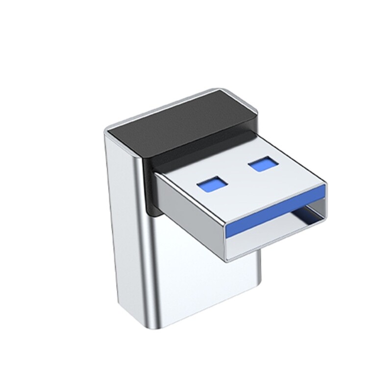 90 laipsnių kairėn dešinėn aukštyn žemyn kampinis USB 3.0 A išplėtimo jungties adapteris nešiojamiesiems kompiuteriams USB įkroviklių keitiklis