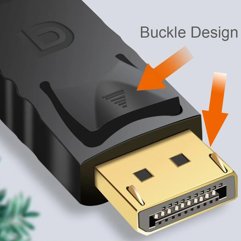 4K DisplayPort į HDMI suderinamo adapterio keitiklio ekrano prievadas, vyriškas DP į moteriškas HD televizoriaus kabelio adapteris Vaizdo garso adapteris, skirtas kompiuterio televizoriui