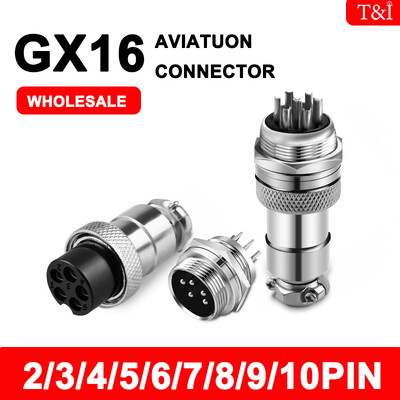 10 Set GX16 2 3 4 5 6 7 8 9 10 Pini Masculin și Femei Docking Aviator Plug Priză Circular Piuliță Conector Cablu Conector