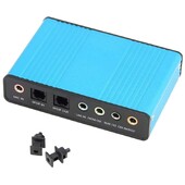 Placă de sunet audio externă USB 5.1 Placă de sunet pentru laptop cu fibră optică S/PDIF pentru joc video HTPC Home Theatre