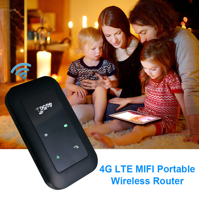 Repetor WiFi portabil Router 4G LTE Amplificator de semnal Adaptor de expansiune de rețea 150 Mbps Slot pentru cartelă SIM Extender Modem Dongle