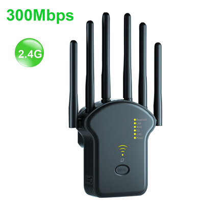 WiFi atkārtotājs Bezvadu maršrutētājs 1200Mbps 2.4G 5G signāla vāka paplašinātājs High Gain 6 antenas tīkla pastiprinātāja diapazona signāla pastiprinātājs